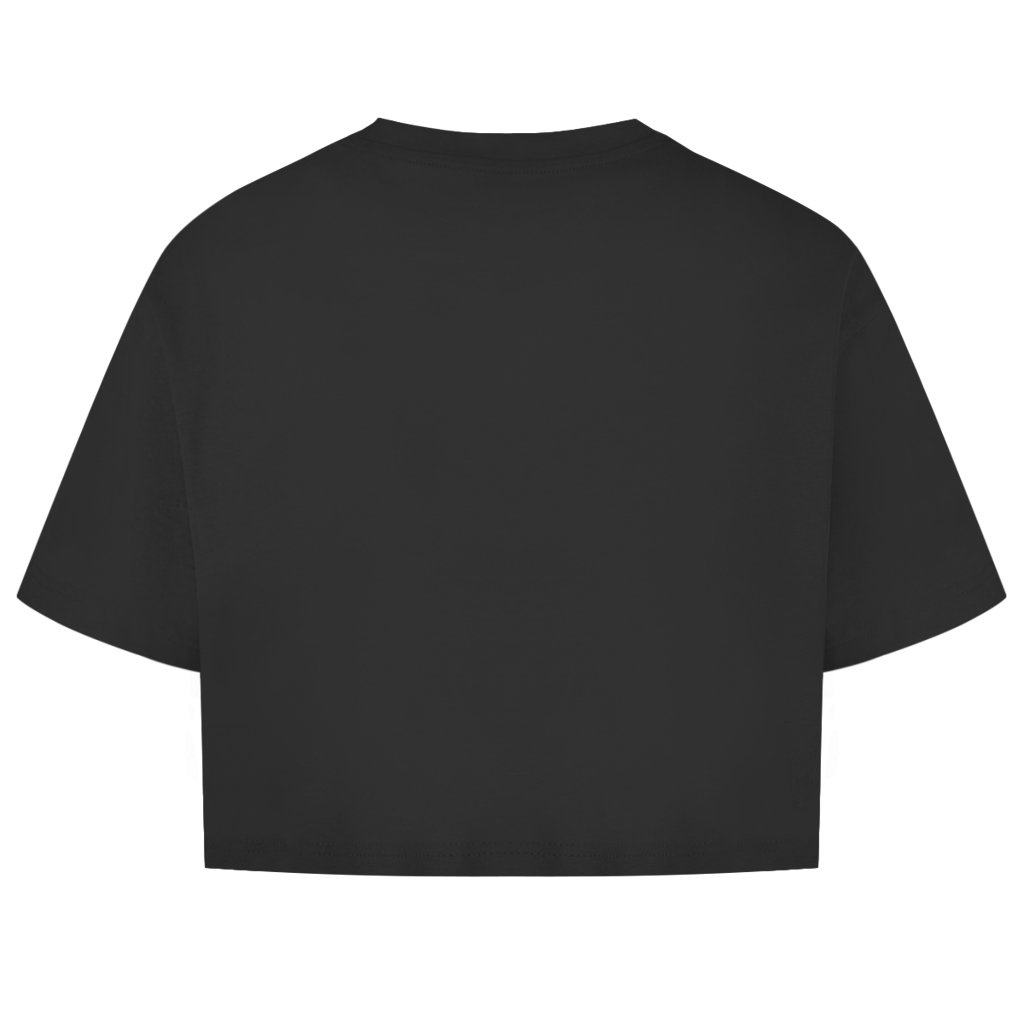 Damen Oversize Crop Top DANZR Logo Groß