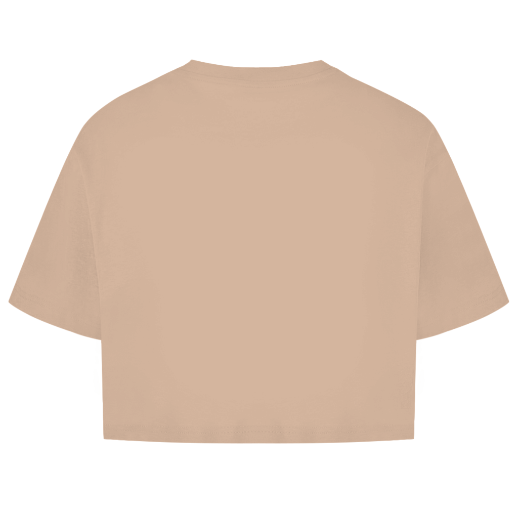 Damen Oversize Crop Top DANZR Logo Groß