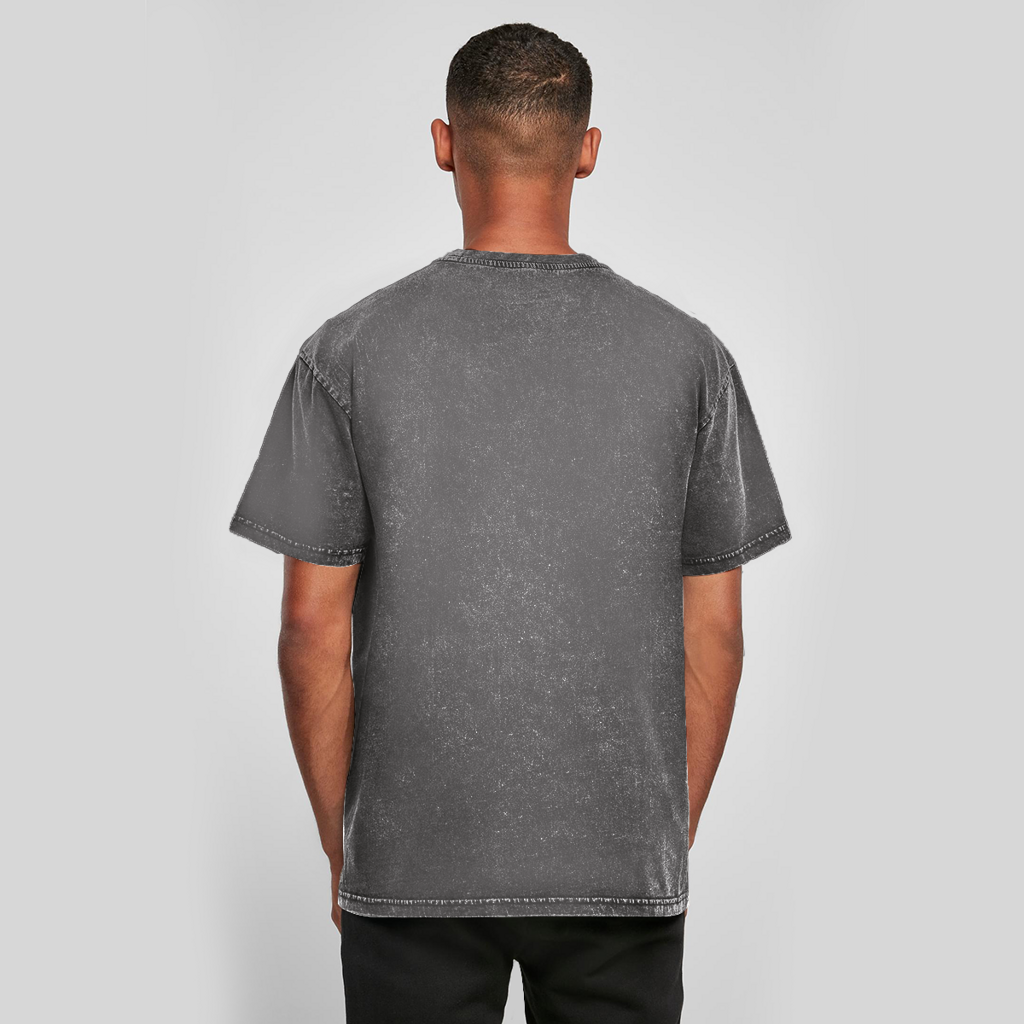 Oversize Washed T-Shirt DANZR Logo Groß