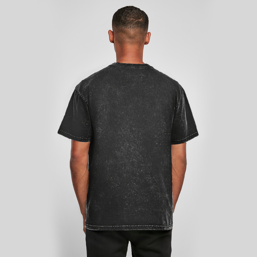Oversize Washed T-Shirt DANZR Logo Groß