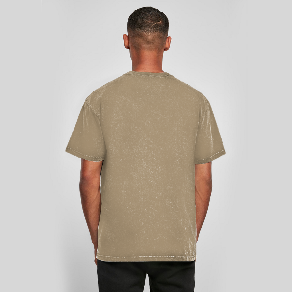 Oversize Washed T-Shirt DANZR Logo Groß