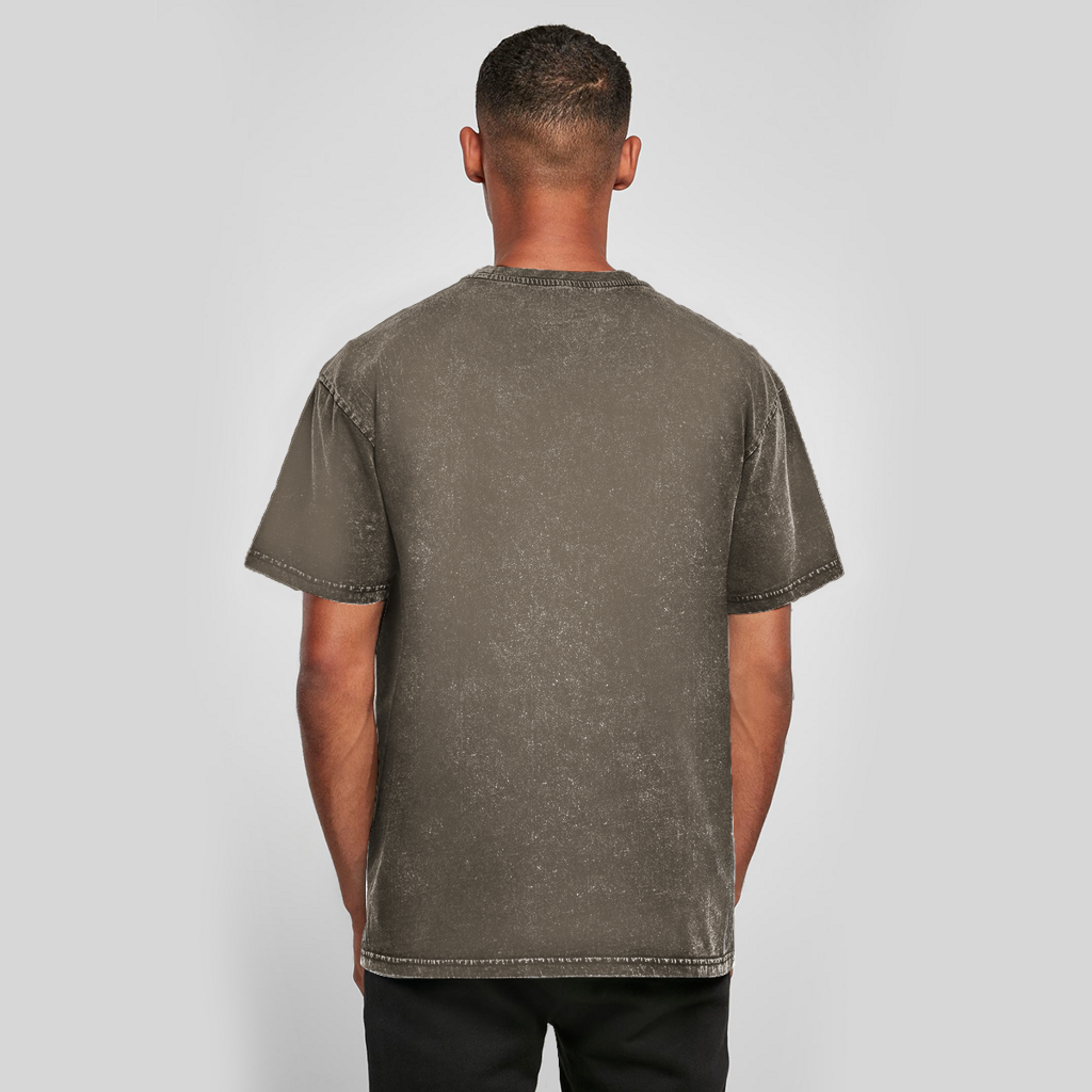 Oversize Washed T-Shirt DANZR Logo Groß